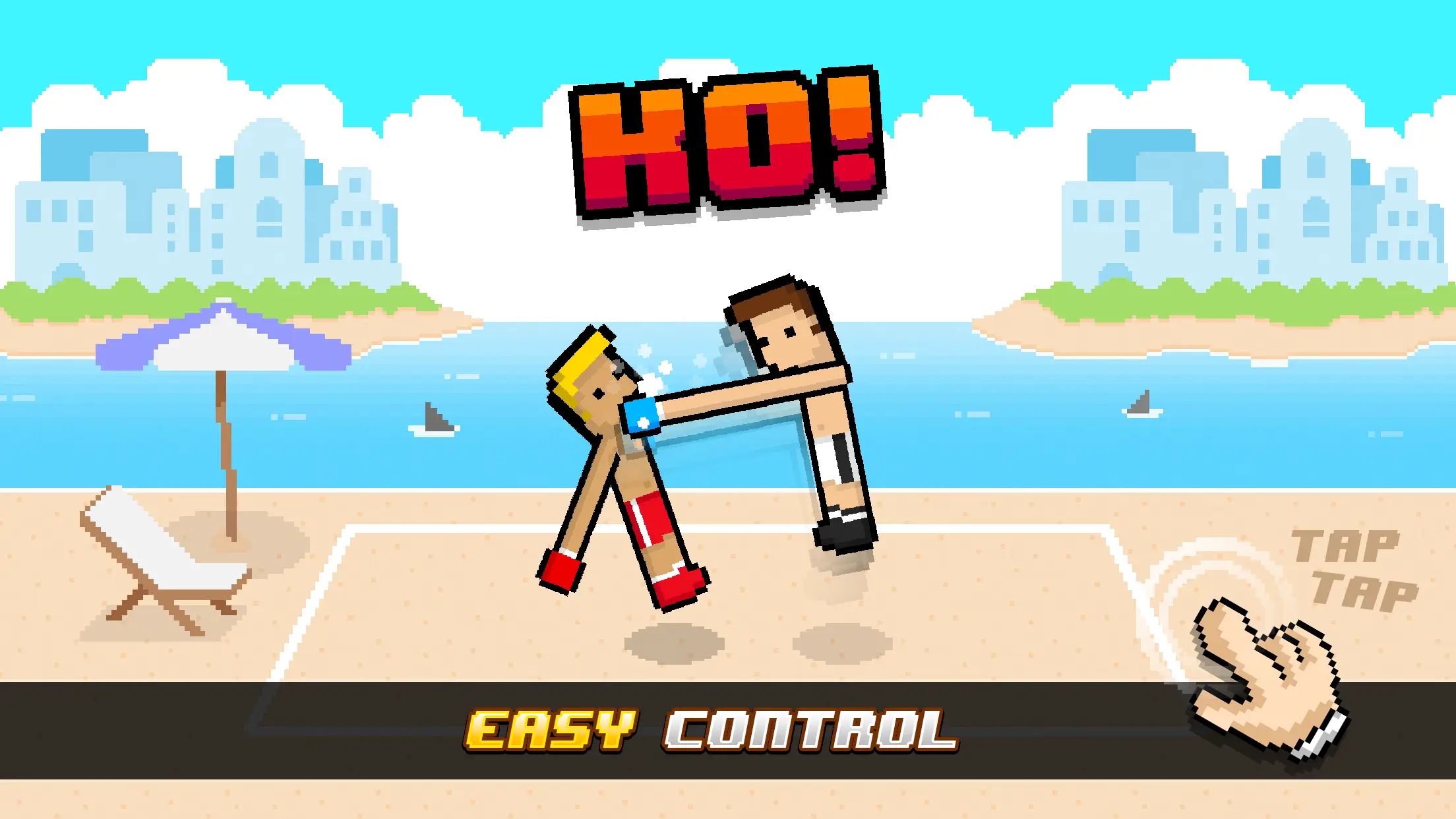 Two-player boxing match with chaotic physics in Boxing Random