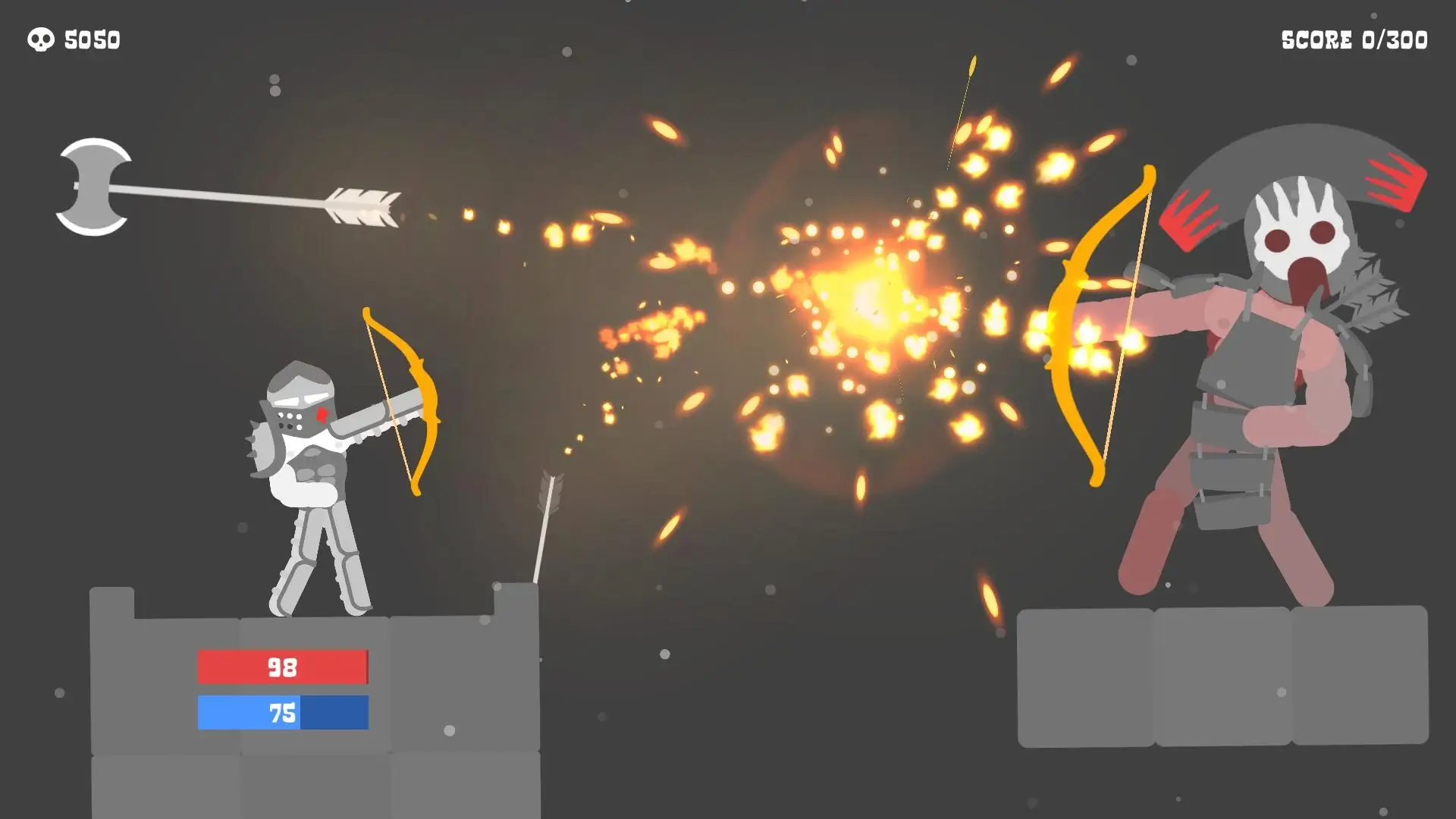ragdoll archers unblocked gameplay screen 1