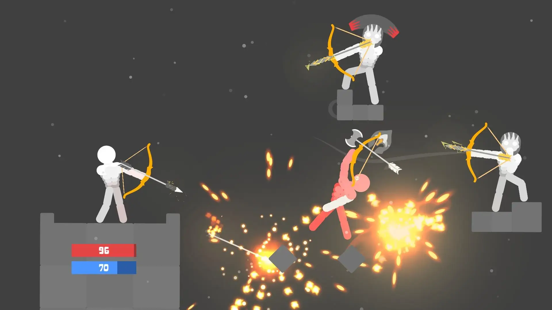 ragdoll archers unblocked gameplay screen 2