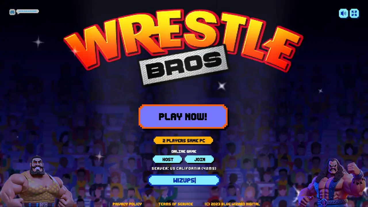 wrestle bros gameplay screen 