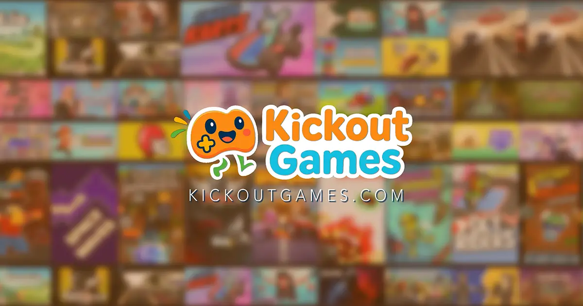 Kickout Games website Cover image 1200x300 include collection of game behind KickoutGames logo