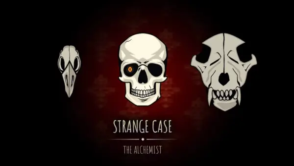 A mysterious, dimly lit room from the Room Escape: Strange Case game, hinting at the puzzles and secrets within.