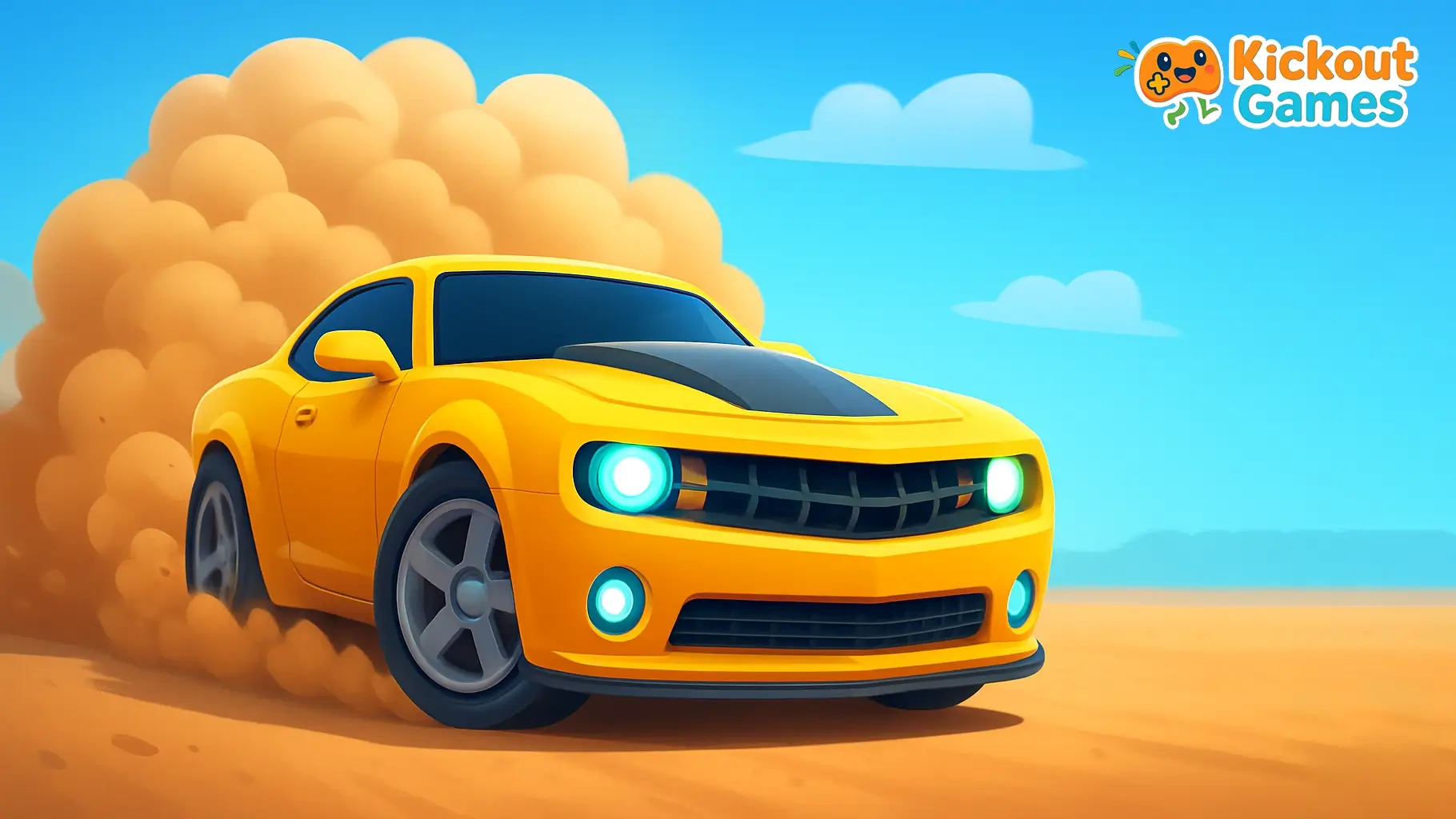 Extreme stunt racing action in Stunt Car Extreme game