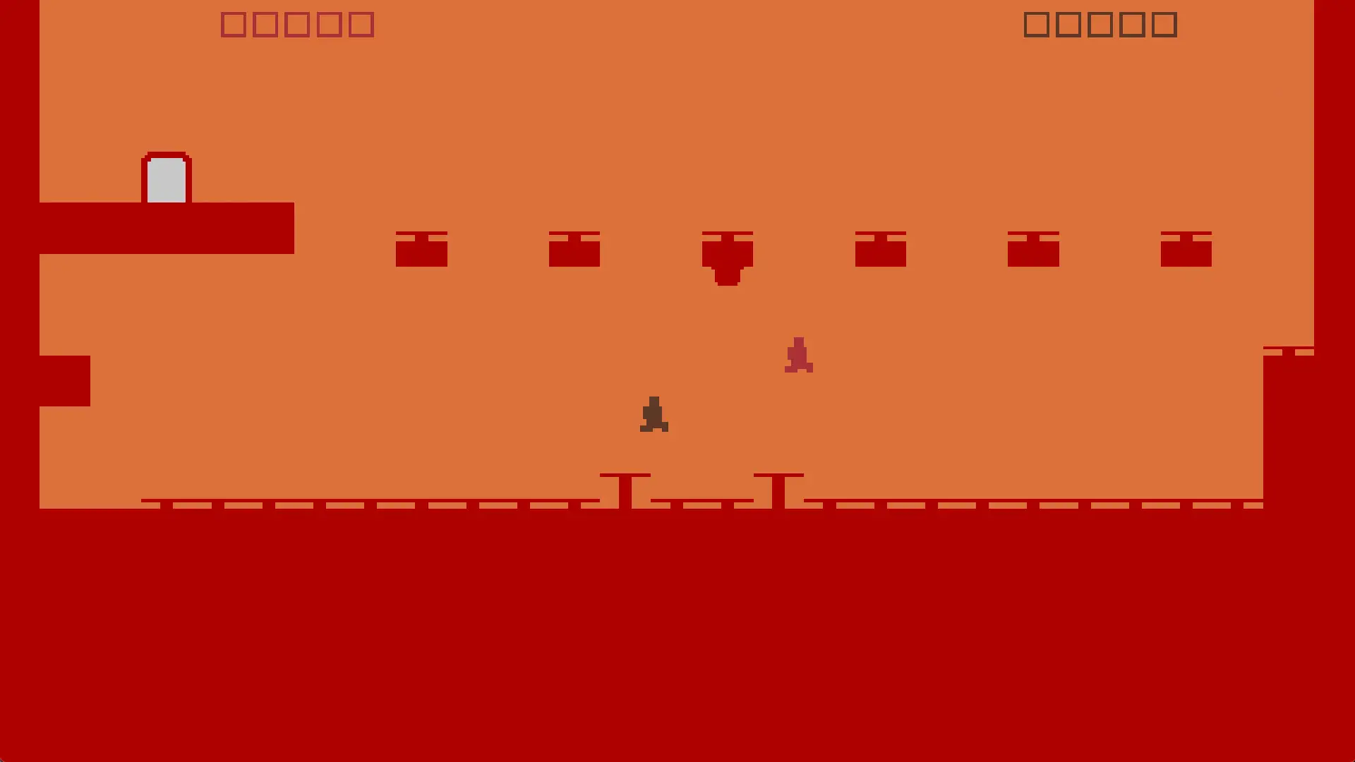 Two-player mode in Level Devil where players race to the exit