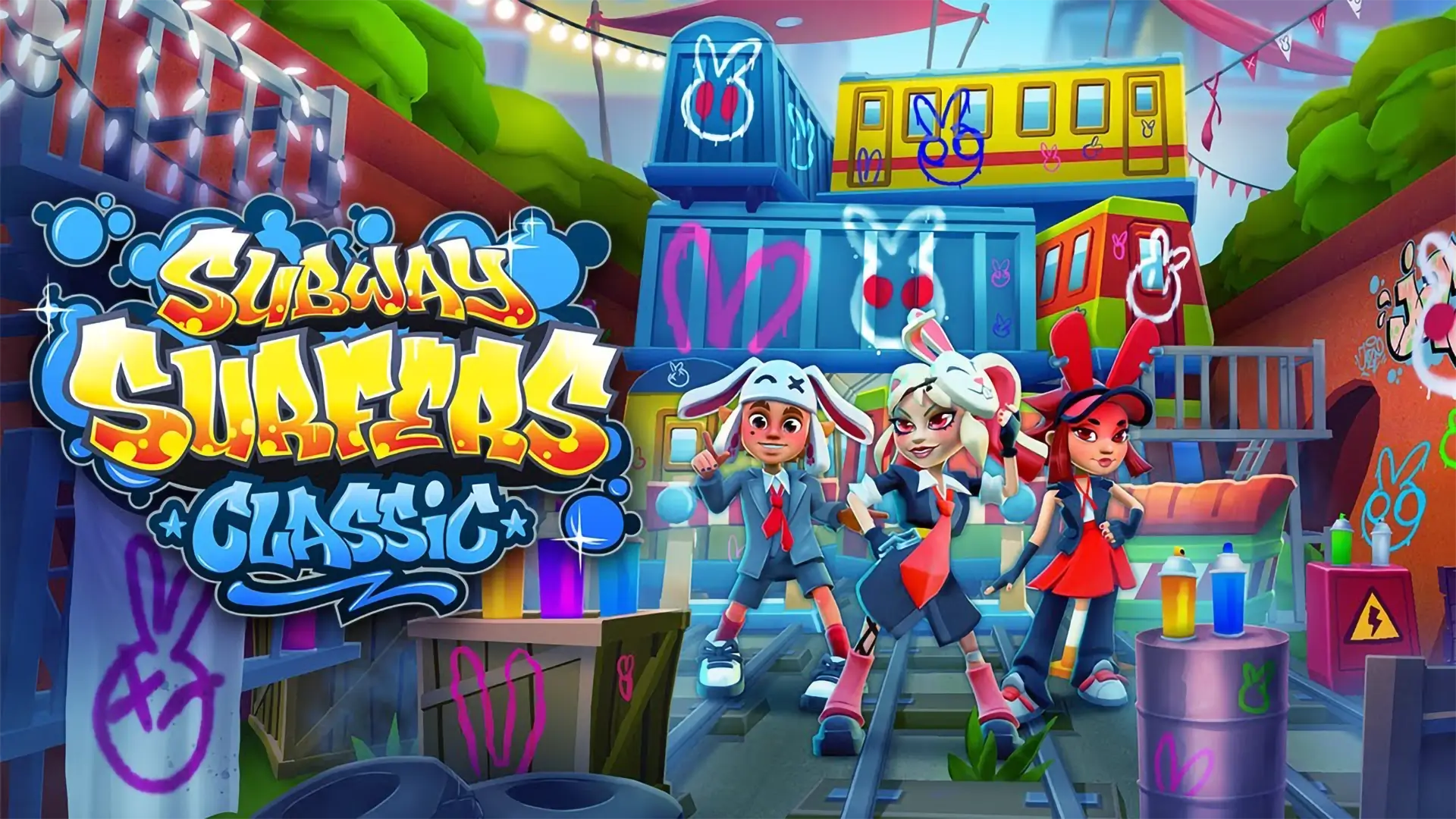 Subway Surfers character Tricky performing jump cancel move