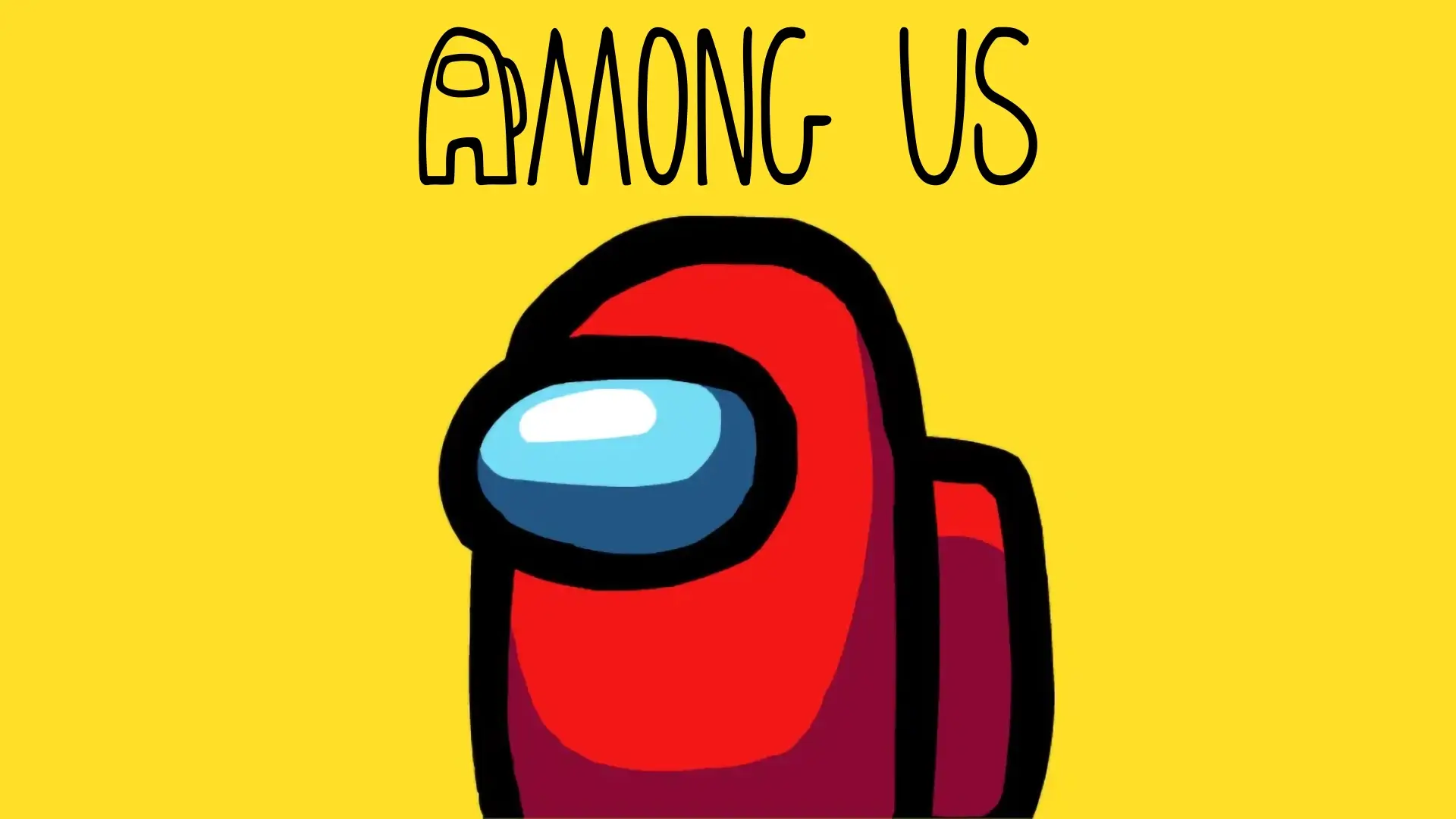 A group of colorful, bean-shaped astronauts from the Among Us Online game in the iconic cafeteria, with one of them having been eliminated.