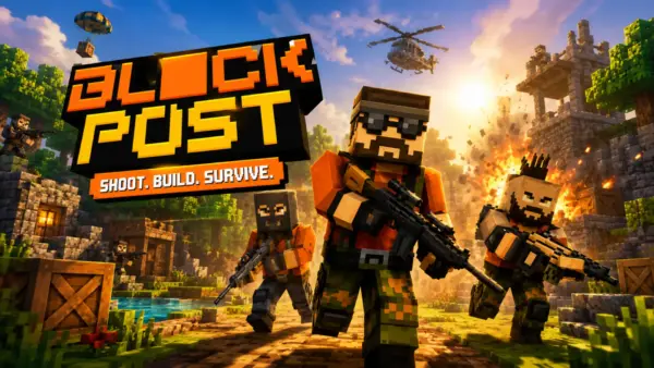 Blockpost multiplayer team match in a destroyed city environment