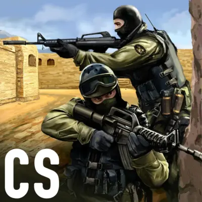 CS Online game cover showing two soldiers aiming