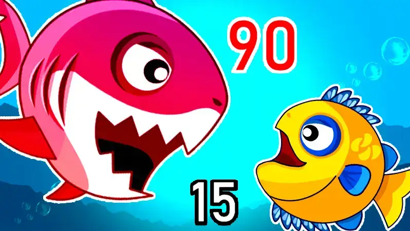Screenshot of Fish Eat Getting Big game with fish swimming in the ocean