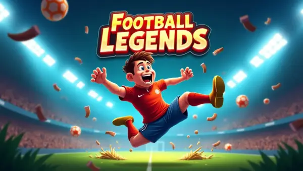 Player performing fireball supershot in Football Legends