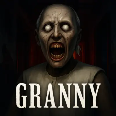 Granny unblocked game showing dark house interior with Granny