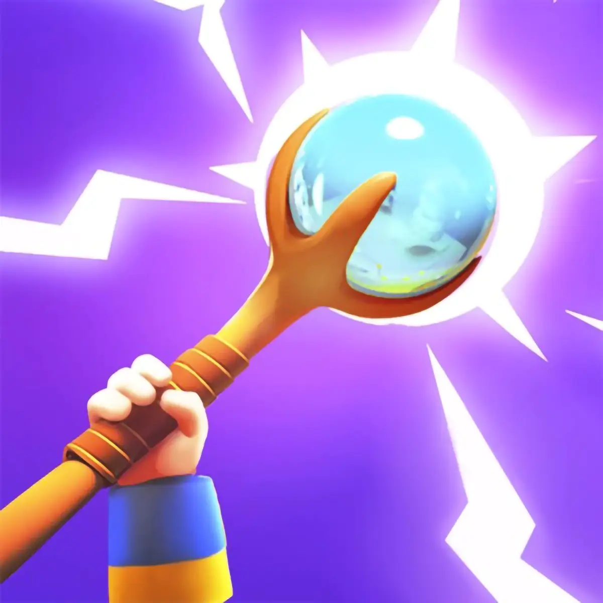 A dynamic action shot from the Hit Ball game, showing a massive volley of balls ricocheting around the screen and smashing into monster blocks.