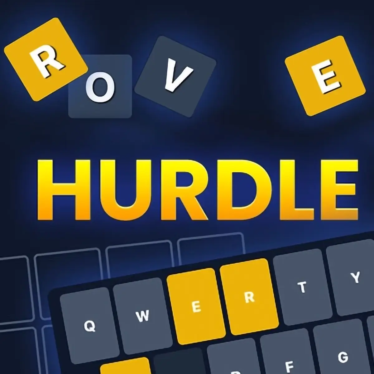 The game board of Word Hurdle, showing the multi-stage puzzle format with several words already solved.