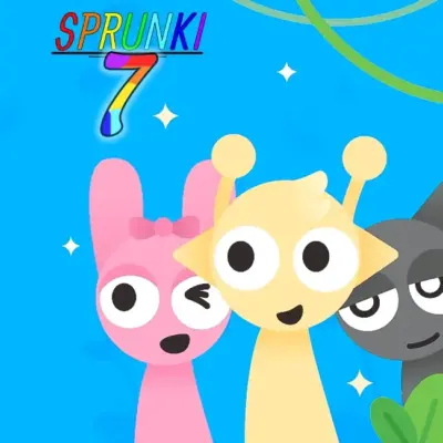 Sprunki Phase 7 HD characters in neon-lit digital battlefield